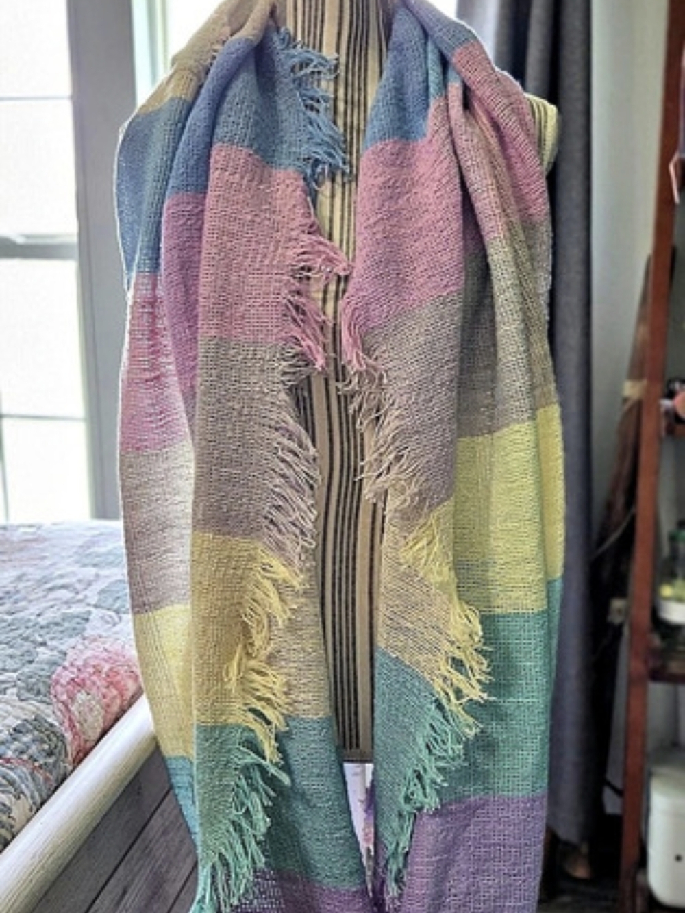 Multicolor Patchwork Scarf